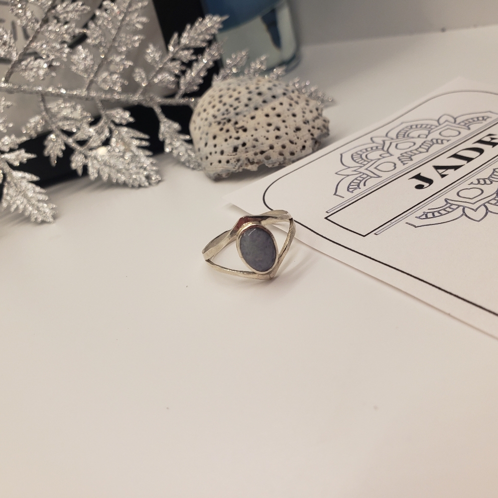 New Jade Maya Ring 925 Solid Sterling Silver 8 - image 5